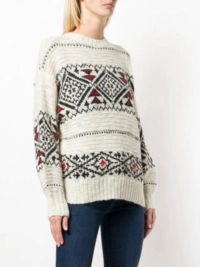 Shop Polo Ralph Lauren Chunky Knit Jumper In White