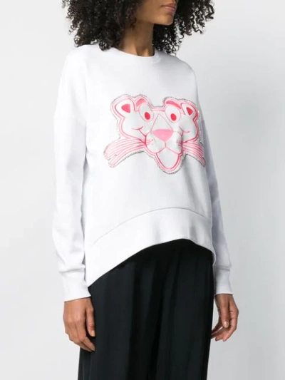 Shop Iceberg Pink Panther Sweatshirt In White