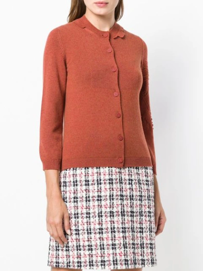 Shop Barrie Bright Side Cashmere Cardigan - Brown