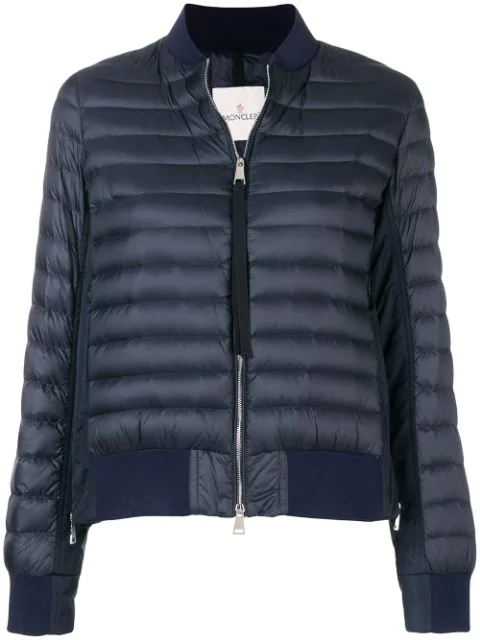 moncler padded bomber jacket