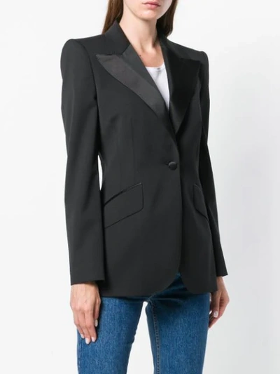 Shop Dolce & Gabbana Fitted Waist Jacket In N0000 Black