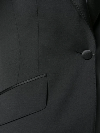 Shop Dolce & Gabbana Fitted Waist Jacket In N0000 Black
