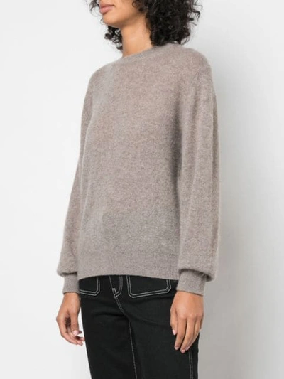 Shop Khaite Barley Cable Knit Jumper In Brown