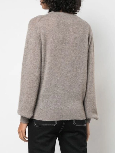 Shop Khaite Barley Cable Knit Jumper In Brown
