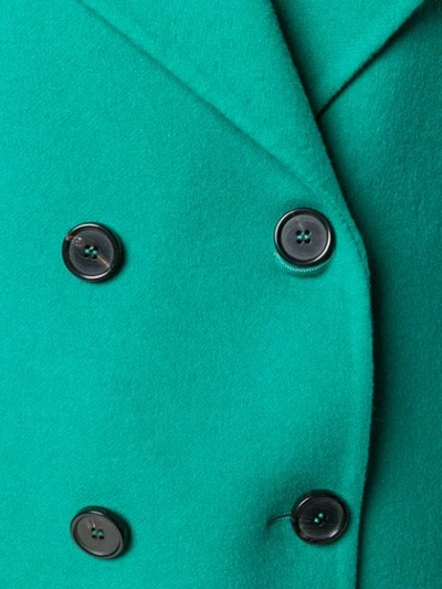 Shop Rochas Tweed Jacket In Green