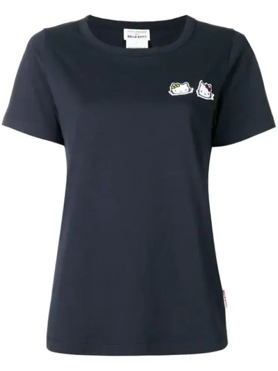 Shop Chinti & Parker Hello Kitty Patch T-shirt - Blue
