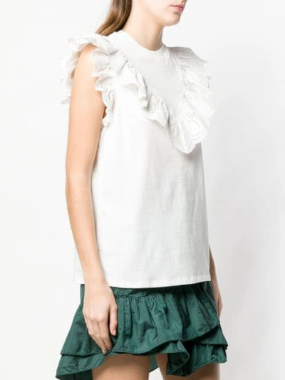 Shop Zimmermann Lace Detailed Blouse In White