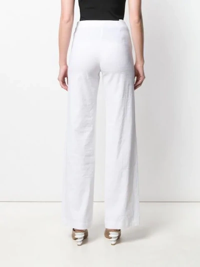 Shop Theory High Waisted Trousers - White