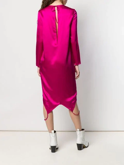 Shop Marques' Almeida Fuchsia Shift Dress In Pink