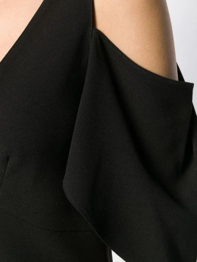 Shop Mcq By Alexander Mcqueen Mcq Alexander Mcqueen Cold Shoulder Dress - Black