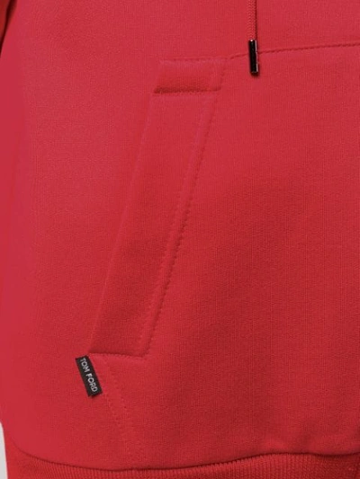 Shop Tom Ford Zip-up Sweatshirt - Red