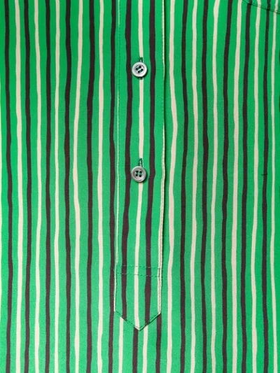 ASPESI STRIPED MAXI DRESS - 绿色