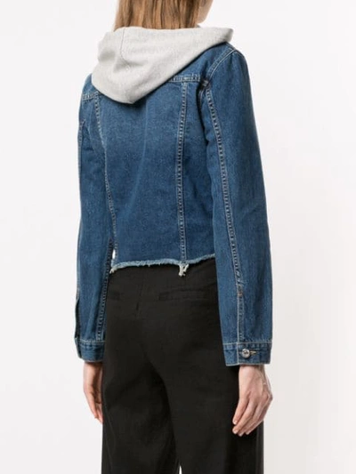 Shop Veronica Beard Cara Denim Jacket - Blue