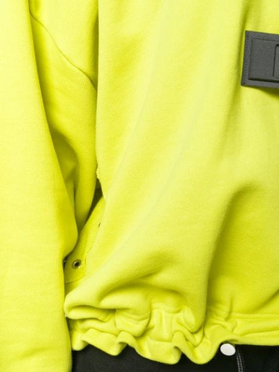 Shop Diesel Logo Half-zip Sweatshirt In Yellow