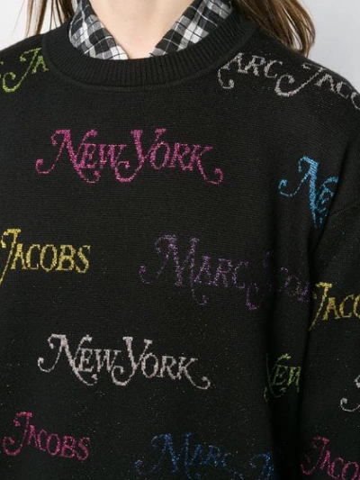 Shop Marc Jacobs X New York Magazine The Logo Jumper In Black