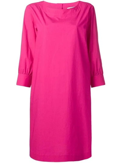 Shop Odeeh Cropped Sleeve Dress In Pink