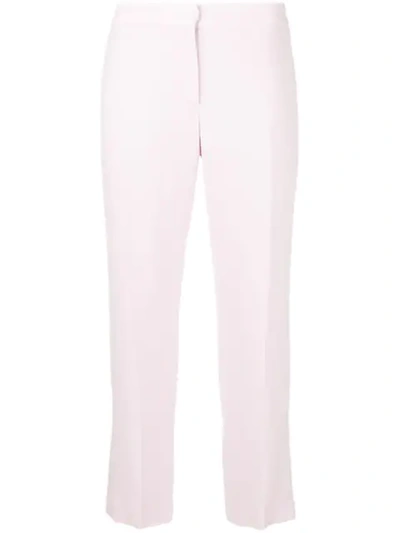 ALEXANDER MCQUEEN TAILORED CROPPED TROUSERS - 粉色