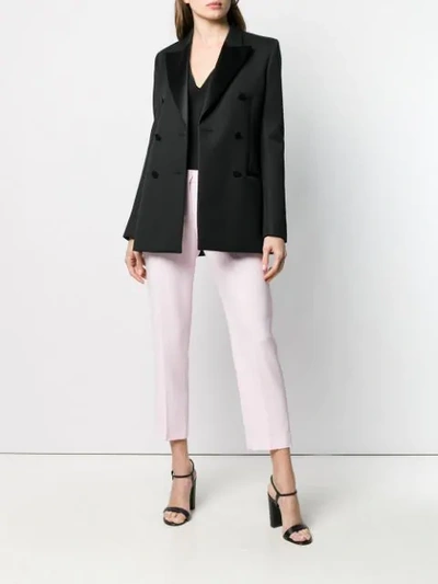 Shop Alexander Mcqueen Tailored Cropped Trousers In Pink