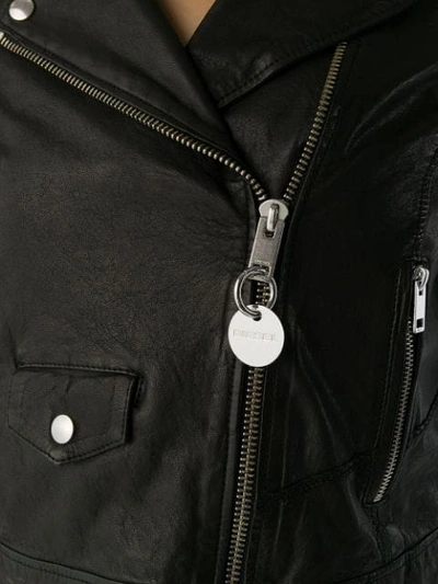 Shop Diesel L-sery Jacket In Black