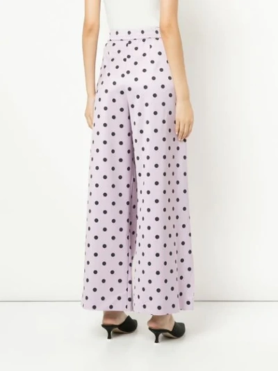 Shop Layeur Printed Palazzo Trousers In Pink
