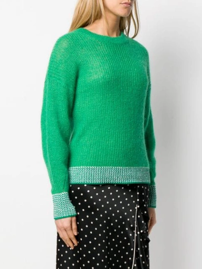 Shop Essentiel Antwerp Simple Jumper In Green