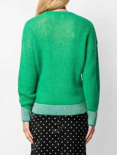 Shop Essentiel Antwerp Simple Jumper In Green