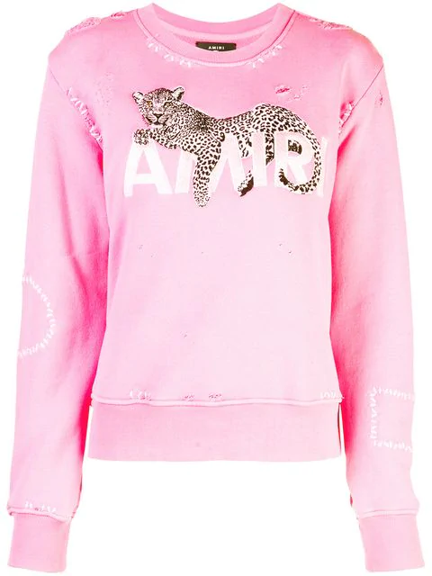 amiri pink sweater