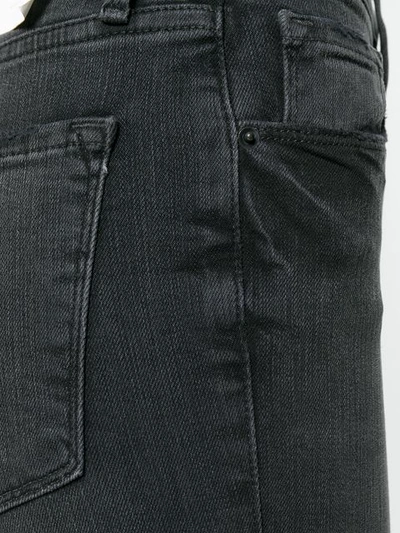 Shop Frame Ali Skinny Jeans In Grey