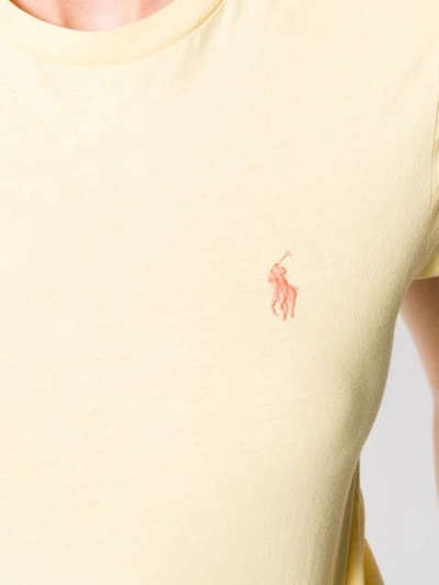 POLO RALPH LAUREN LOGO EMBROIDERED T-SHIRT - 黄色