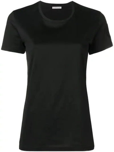 Shop Moncler Logo Patch T-shirt In Black
