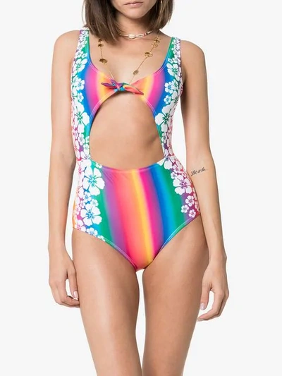 Shop All Things Mochi Mila Swimsuit In Rainbow