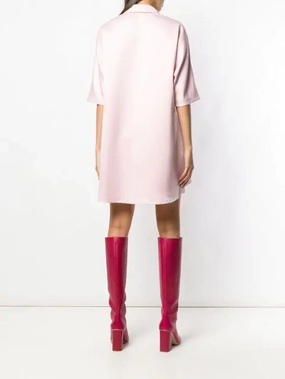 Shop Styland Mini Shirt Dress In Pink