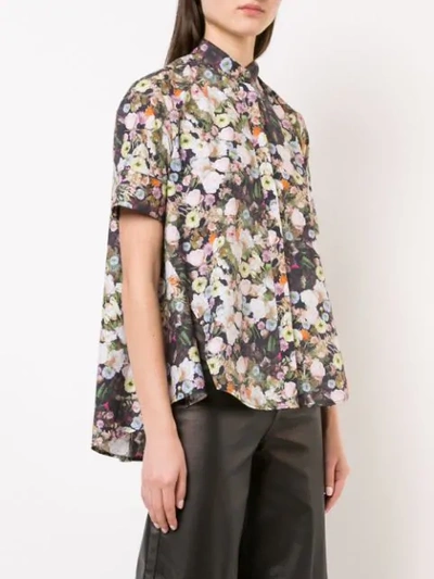 Shop Adam Lippes Floral Print Shirt In Multicolour