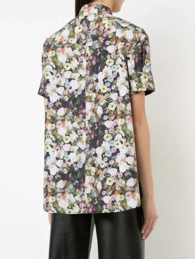 Shop Adam Lippes Floral Print Shirt In Multicolour