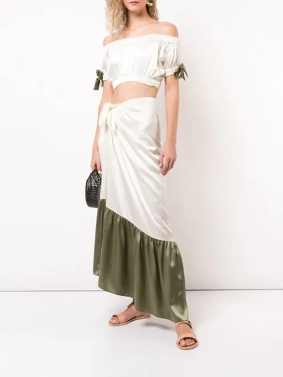 Morgan Lane Abi Skirt In Neutrals