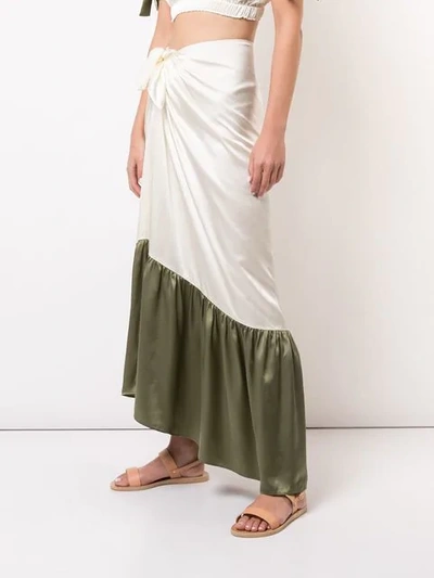 Morgan Lane Abi Skirt In Neutrals