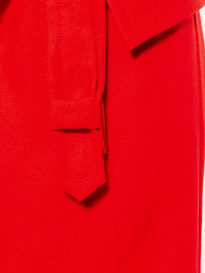 Shop Vivienne Westwood Oversized Lapel Belted Coat - Red