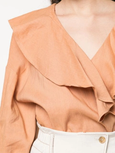 Shop Rejina Pyo Riley Blouse In Orange