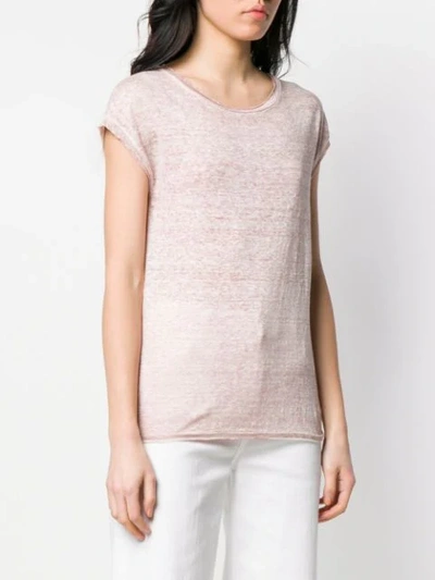 Shop Avant Toi Round Neck T-shirt In Pink