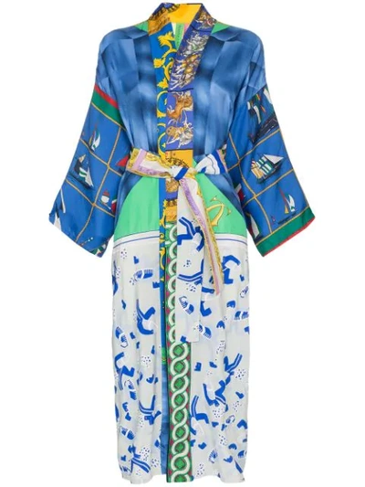 Shop Rianna + Nina Mixed Print Kimono In Multicolour