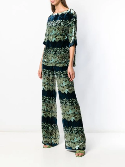 AILANTO HIGH RISE PALAZZO TROUSERS - 绿色