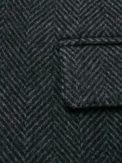 Shop Ann Demeulemeester Single Breasted Coat In Black