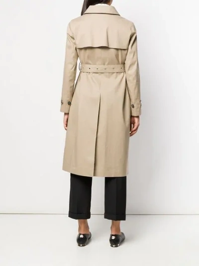 Shop Mackintosh Roslin Fawn Raintec Cotton Single Breasted Trench Coat | Lm-061fd In Neutrals