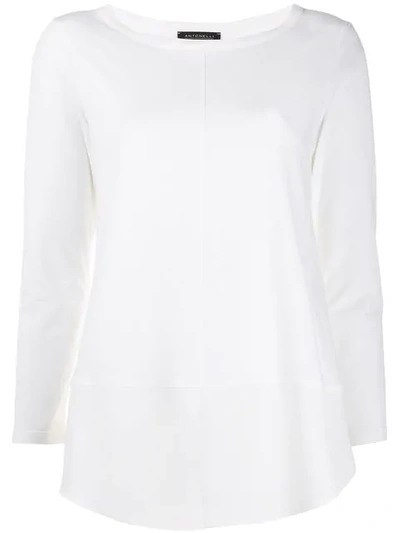 Shop Antonelli Relaxed Knit Shirt In White