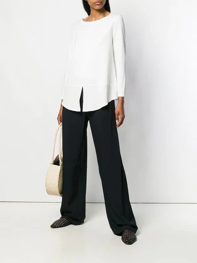 Shop Antonelli Relaxed Knit Shirt In White