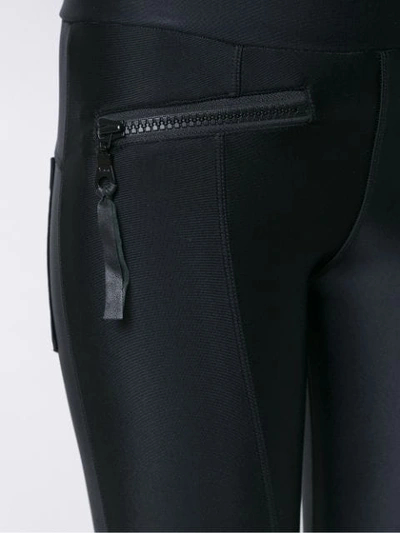 Shop Andrea Bogosian Panelled Leggings In Black