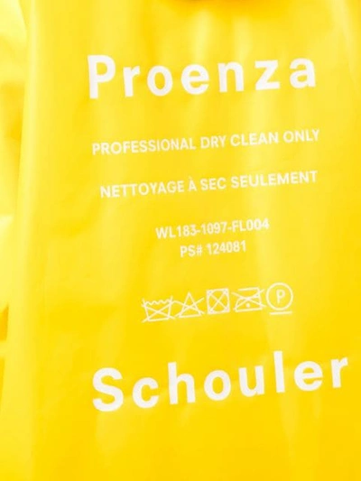 Shop Proenza Schouler Kurzer Regenmantel Mit Print In Yellow