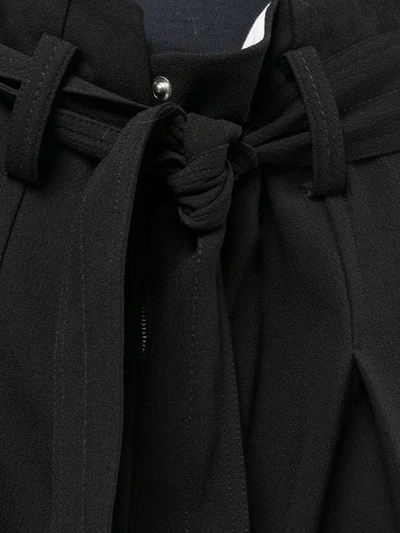 Shop Proenza Schouler Texture Crepe Belted Pants In Grey