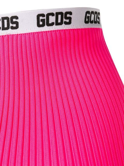 Shop Gcds Ribbed Culotte Briefs - Pink