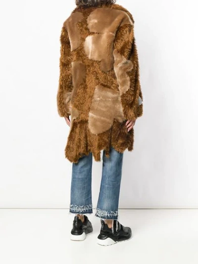 Shop Stella Mccartney Sugar Cane Coat In Brown